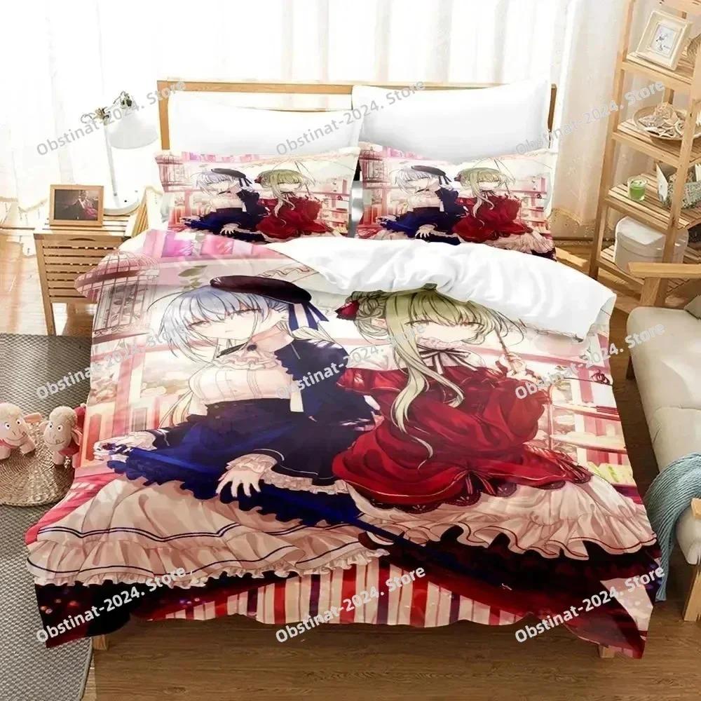 3D Anime Saint Cecilia Pastor Lawrence Bedding Set Printed Single Comforter Duvet Cover Pillow Case 3 Pieces Set Kids Adult Size
