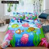 Bauernhof Tiere König Königin Bettbezug Cartoon Bauernhaus Kuh Schwein Ente Bettwäsche Set für Jungen Mädchen Schaf Grün Polyester Bettdeckenbezug