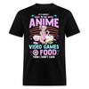 Cute Anime Gamer Girl Shirt Funny Kawaii Gift Video Games Food Retro T-Shirt