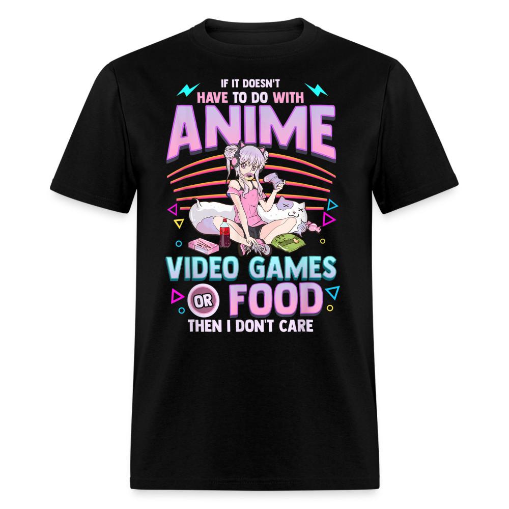 

Cute Anime Gamer Girl shirt Funny Kawaii Gift Video Games Food Retro T-Shirt M