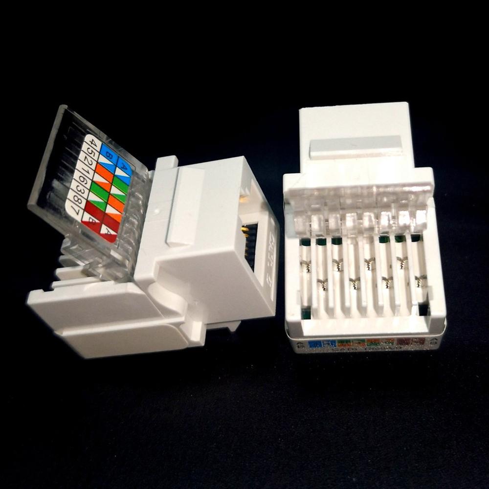 Plug Werkzeugloser Netzwerkadapter Ethernet-Adapter RJ45-Anschluss Netzwerkbuchse Netzwerkmodul CAT6