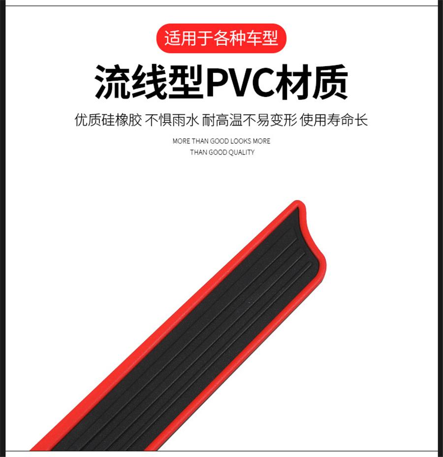 Car Rear Rubber Bumper Protector Pad Trim Strip Trunk Sill Guard Scratch Cover