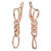 New Glossy  Rose Gold Long Earrings For Women Lovely Hollow Geometry Metal Earrings Cute Gift Fashion Vintage Jewelry
