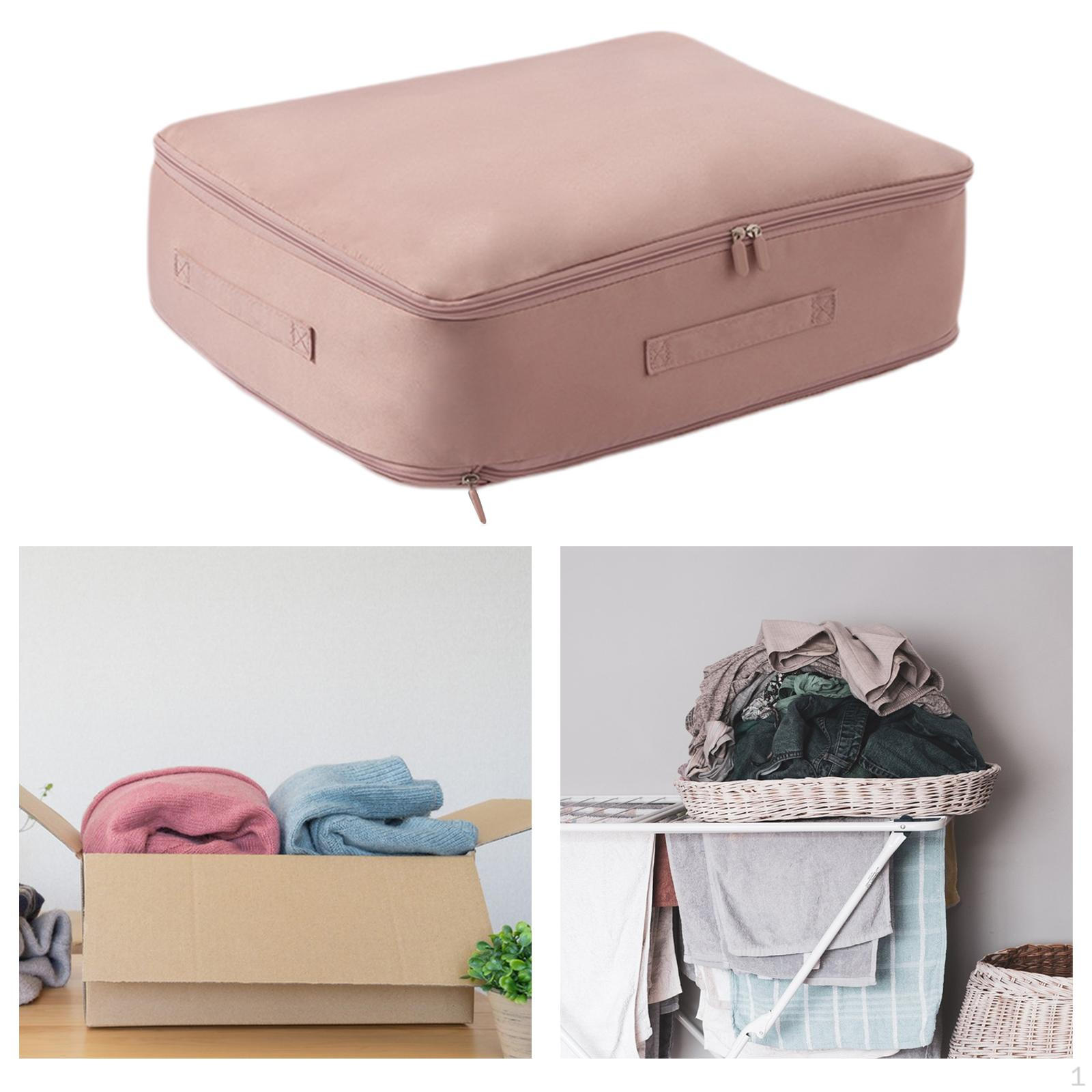 

Эффективное решение для сжатия одежды и организации пространства в шкафу розовый