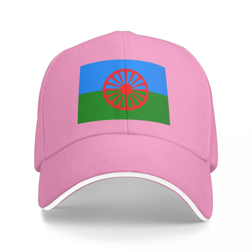 Rom Gypsy Romani Flag Baseball Caps Snapback Baseball Hats Breathable Casual Casquette Outdoor for Men And Women