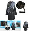 Chic New Black Butler Kuroshitsuji Undertaker Suit Outfit Cosplay Costume Unisex With Complete Accessories And Stylish Hat