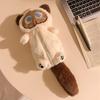 Cartoon Plush Big-Eyed Cat Pencil Case Super Soft Fun Doll Large Capacity Pencil Bags Multi-Functional Stationery Storage Bag