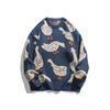Men's Trendy Crew Neck Long Sleeve Knit Sweater - Autumn/Winter Casual Loose Jacket