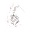 Elegant Geometric Forehead Chain Indian Wedding Decoration Bohemian Tassel Rhinestone Headpiece Women Hair Jewelry