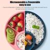 Compartment Design Portion Plate Weight Management Meal Planning Plate Divided Plate  Diet Planning