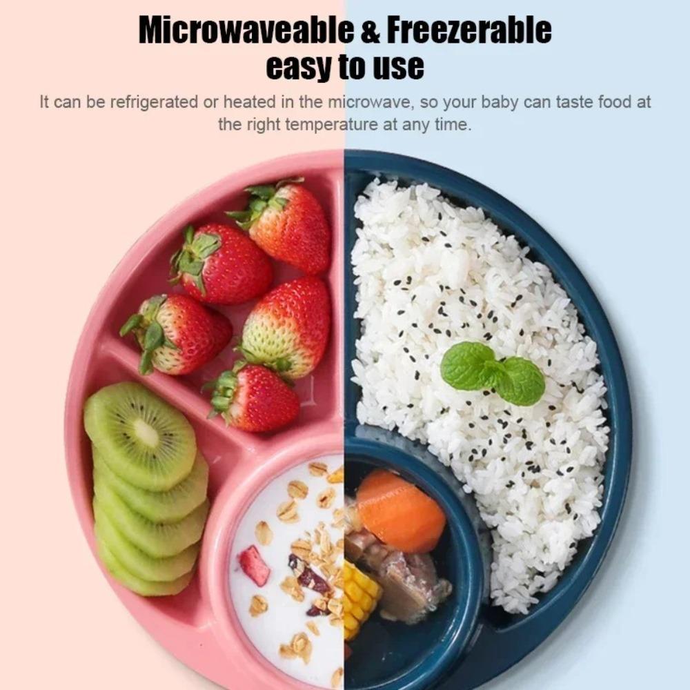 Compartment Design Portion Plate Weight Management Meal Planning Plate Divided Plate  Diet Planning