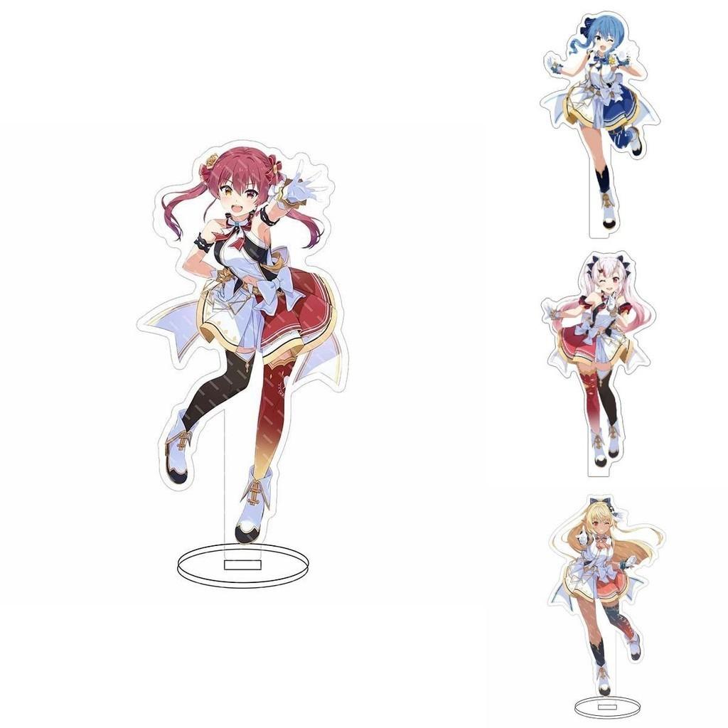 Hololive Vtuber Acrylic Stand Charming Desktop Decor With Fubuki Okayu Ayame Subaru Matsuri