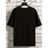 Europäische Größen Herren Freizeit-T-Shirts, Fußball-Print Grafik Rundhals Bequeme T-Shirts Oberteil Frühling Sommer Kleidung, Herrenbekleidung