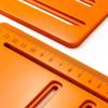 Multipurpose Cutting Guide Base Plate With Adjustable Height Angle Setting And Nonslip Surfaces For Woodworking