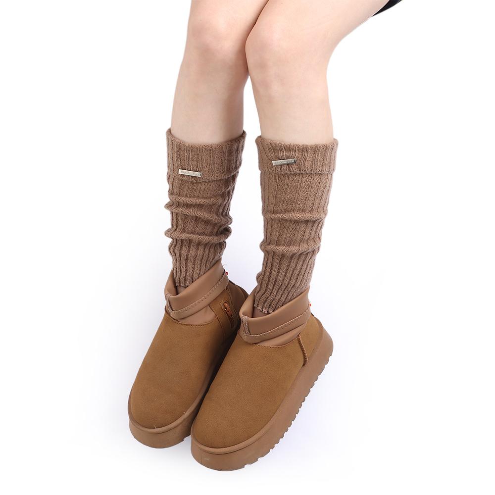 Warm Knitted Leg Warmers Knee High Ankle Warmer Academy Style Boot Stockings  Autumn Winter
