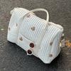 Baby Diaper Bag Embroidered Shoulder Bag Cute Cartoon Messenger Bag with Zipper Mom Bag Storage Bag Luggage Tote Bag