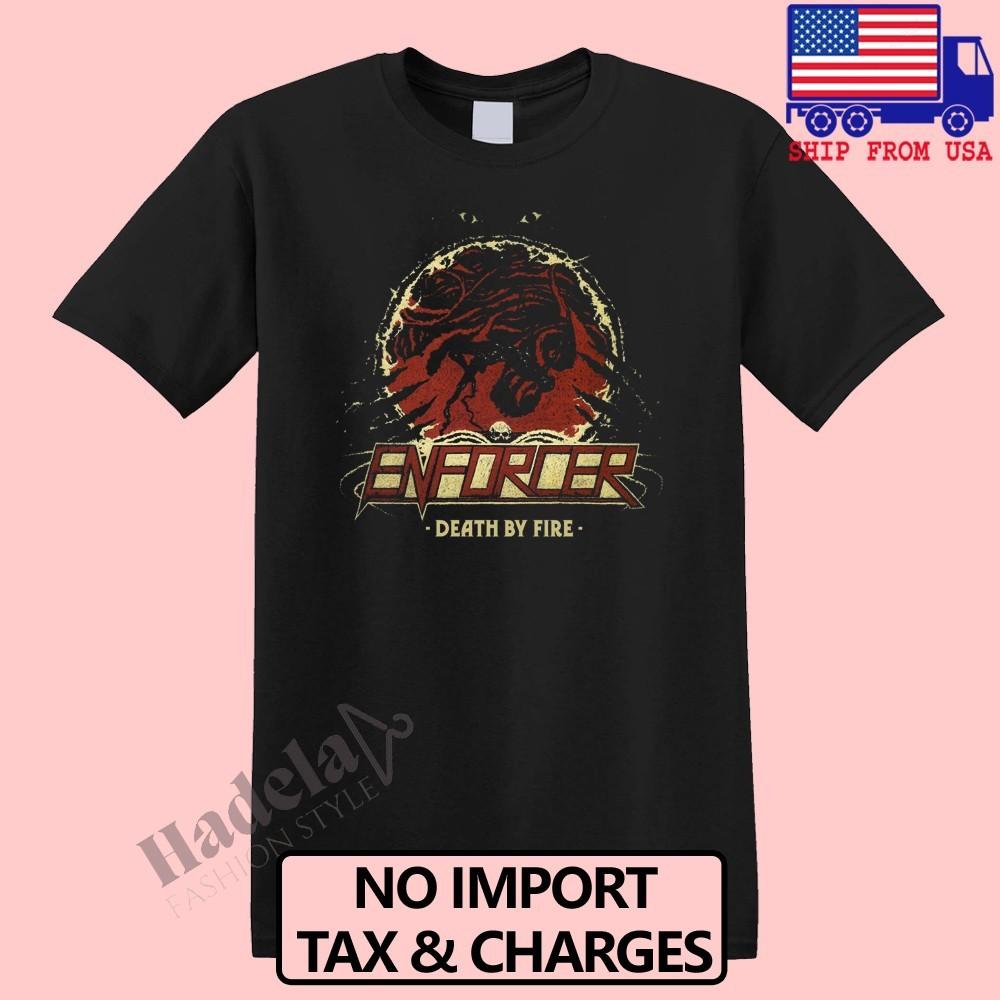 Enforcer Death By Fire Men s Black Size S-5XL S