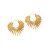 European and American Exaggerated Lines, Sunflower Ear Buckles, Earrings, Light Luxury and Cold Wind Stud Earrings, Earrings.