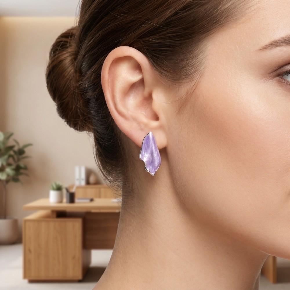 Trendy Style Irregular Stud Earrings Light Luxury French Minimalist Earrings  Women Jewelry