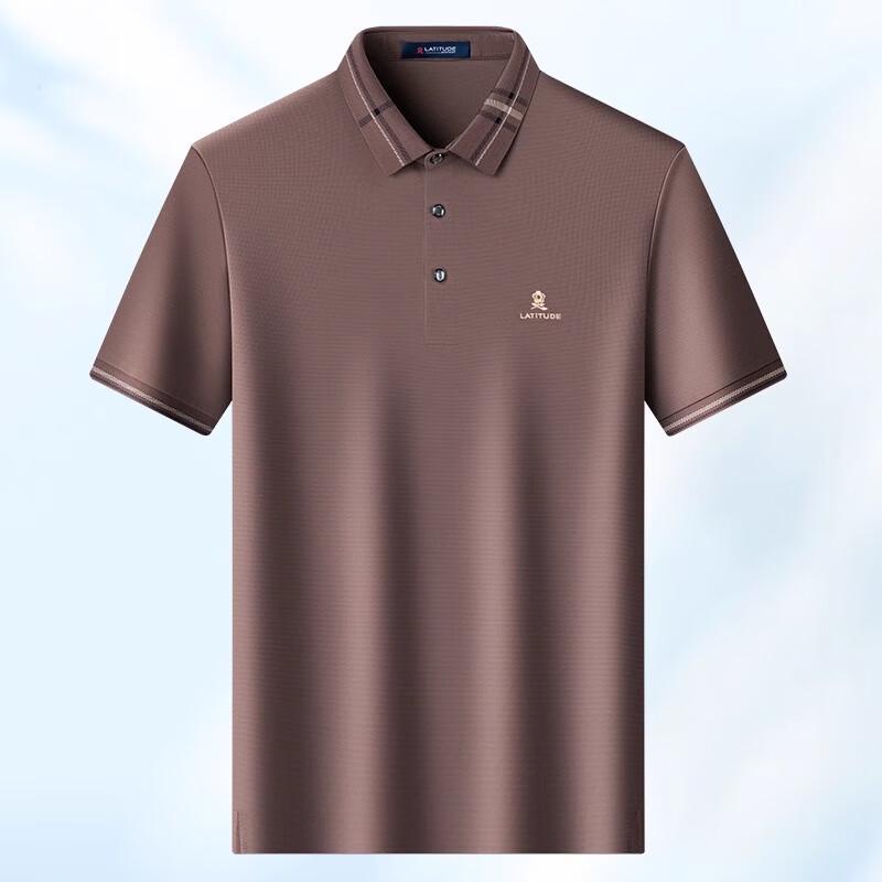 MONTAGUT Men s Silk Blend Cooling Polo Shirt 48