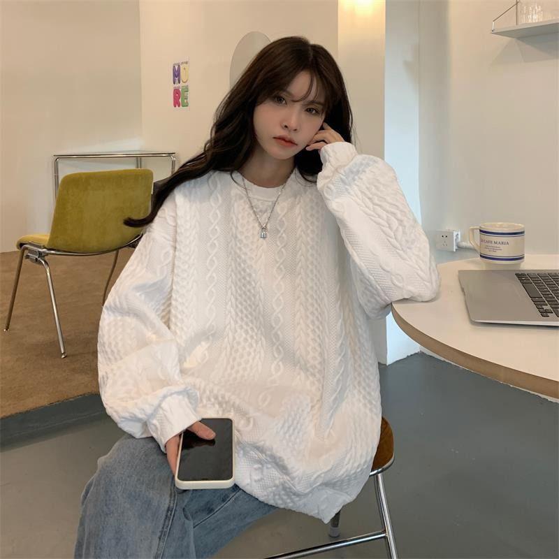 Design Hoodie Women Niche Spring Loose Korean Hoodless Jacket Top