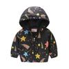 Bedruckte Jacke Strickjacke Kinder Mädchen Jungen Kapuzen Langarm Reißverschluss Blumen Auto Cartoon Windjacke
