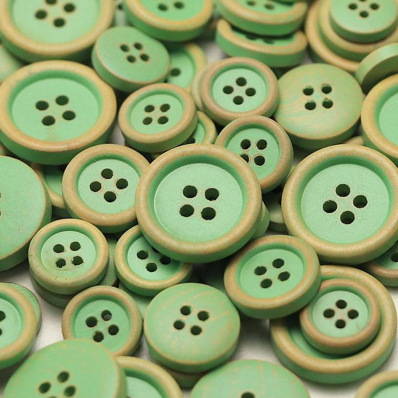 5Pcs Four-Eye Wooden Button Versatile Shirt Knitted Cardigan Jacket Sweater Clothing Button Versatile Clothing