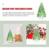 Mini Christmas Tree Figurine Crystal Decoration Tabletop Xmas Tree for Festive Home Decor Holiday Table Decoration and Party Supplies for Weddings