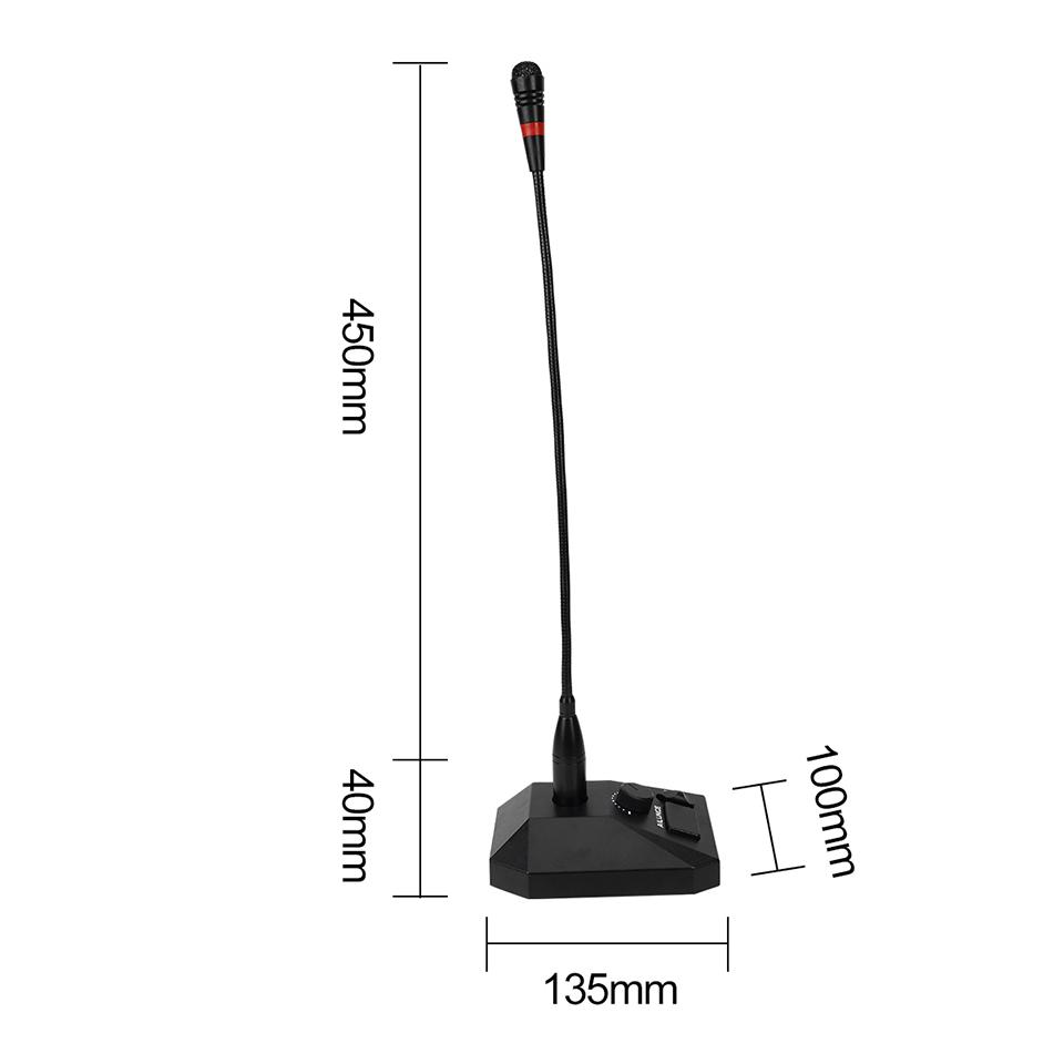 Aliunce Sm01 Microfone de mesa para walkie talkie Rt622 Rt3s Hd1 Ra685 Rt95 Rádio bidirecional Microfone de mão 2 pinos / Gp328plus