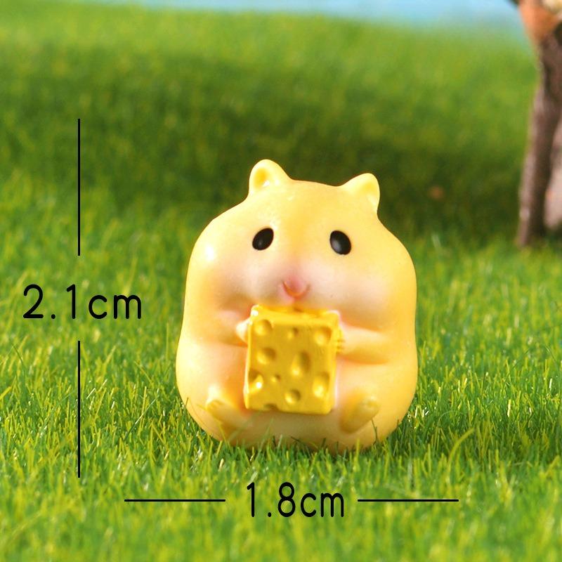 

Милый Едящий Хомяк Микро-ландшафт Садовые Украшения Маленький Хомяк Аксессуары для Украшения Рабочего Стола Eat bread