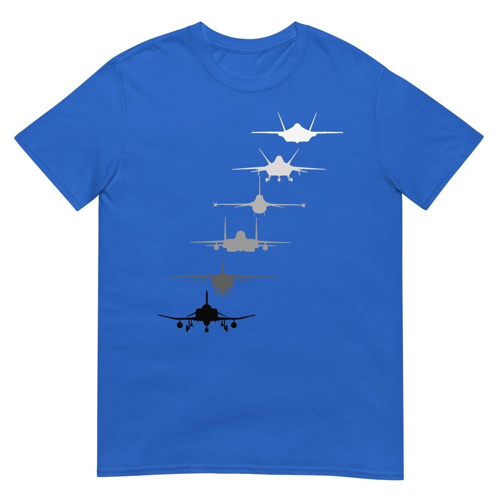 Air Force Fighter Jets F4 F111 F15 F16 F22 F35 Tshirt