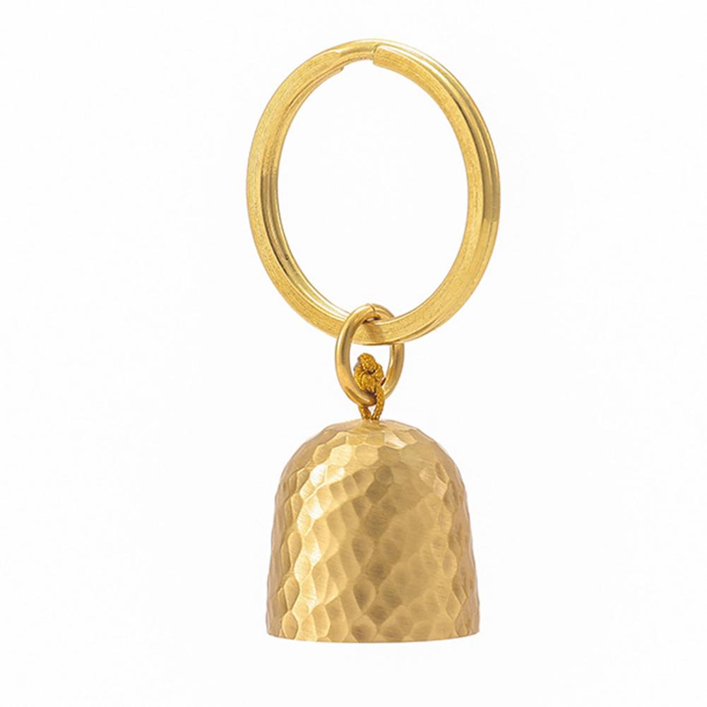 

T0# Brass Key Chain Bell Hanging Keyring Decoration Multifunction for Camping Hi