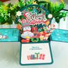 Christmas Three-dimensional Box Congratulation Cards New Year's Greeting Card Made Available for Desktop Ornaments