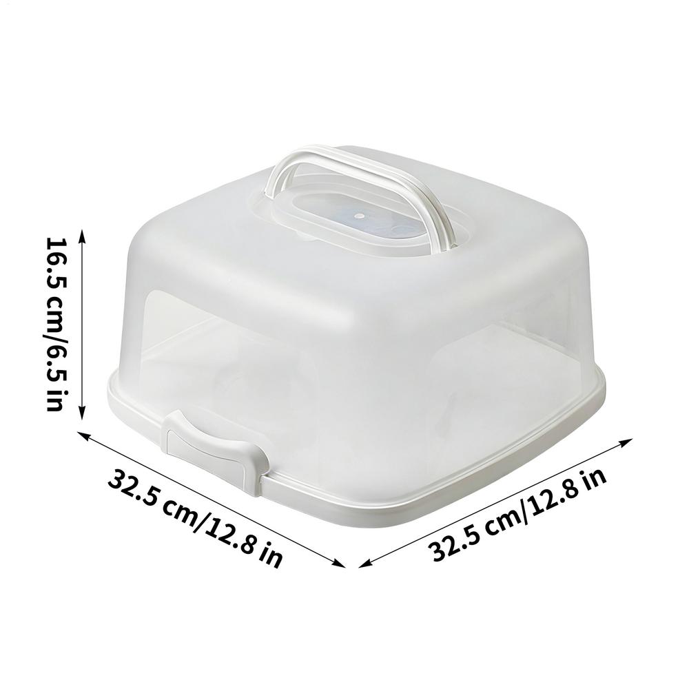 Portable Cake Box 10 Inch Packaging Box Refrigerator Storage Container for Fruits Vegetables Home Outdoor Camping Tool