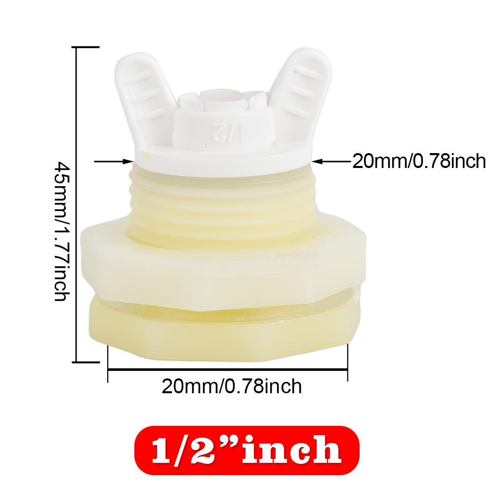 

Комплект крана для аквариума, 1/2 3/4 1 дюйм ПВХ переборка Соединители-штуцеры для водяного бака Соединители шланга для воздушного насоса аквариума Капельный фитинг