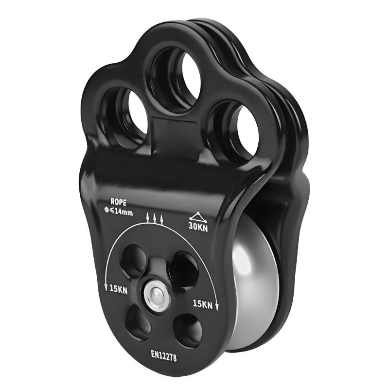 Double Bearing Pulley System Climbing Pulley for Childrens Ziplines Climbing Activity Ensuring Smooth Operations