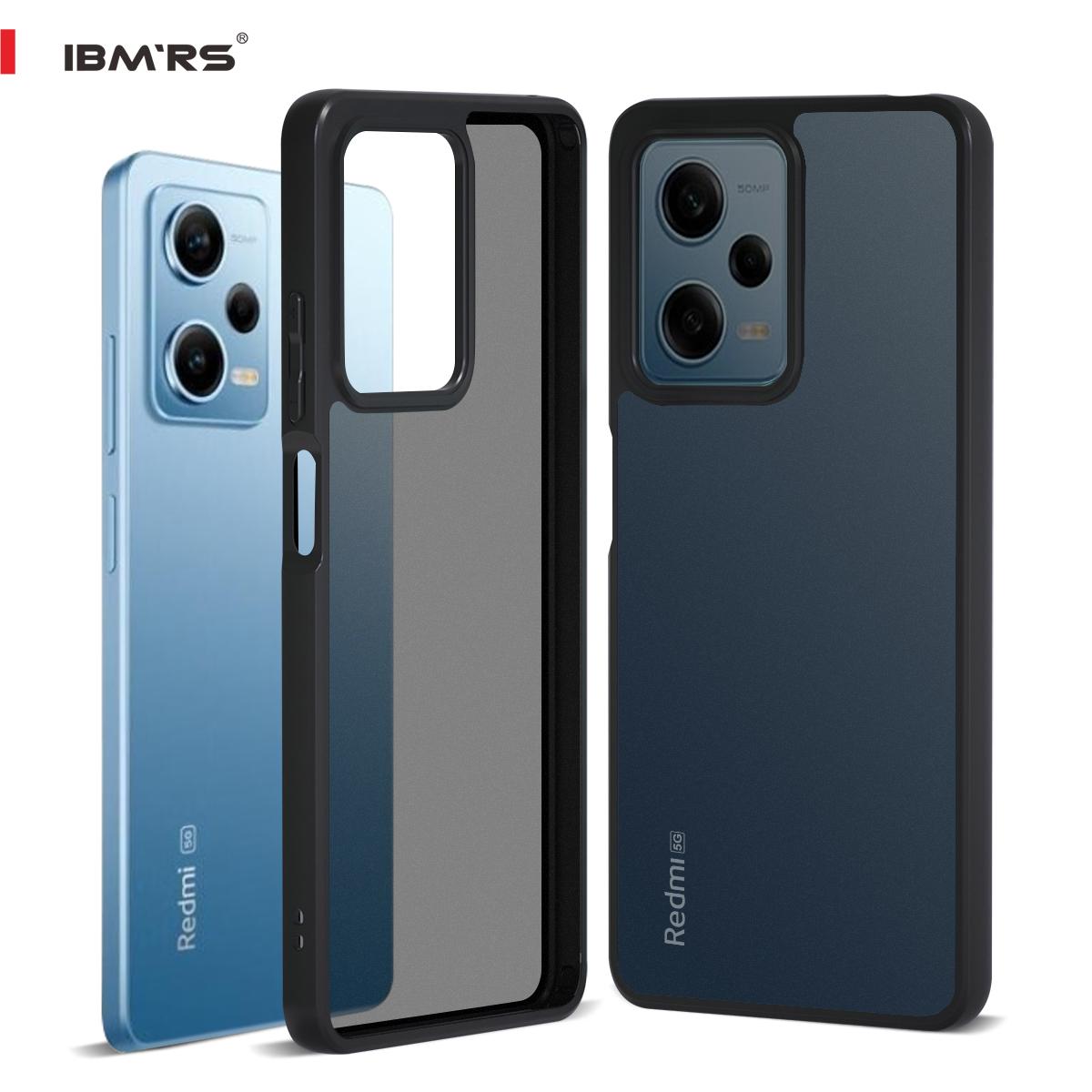 

(В комплекте ремешок на запястье)ibmrs для Xiaomi Note12 Pro/POCO X5 PRO 5G чехол ,камуфляжный Жесткий Чехол Противоударный Прозрачный защитный чехол для телефона for phone series(6.6 ) матовый черный