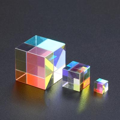 4 Types K9 RGB Cube Defective Cross Dichroic Prism Combiner Splitter Glass Decor