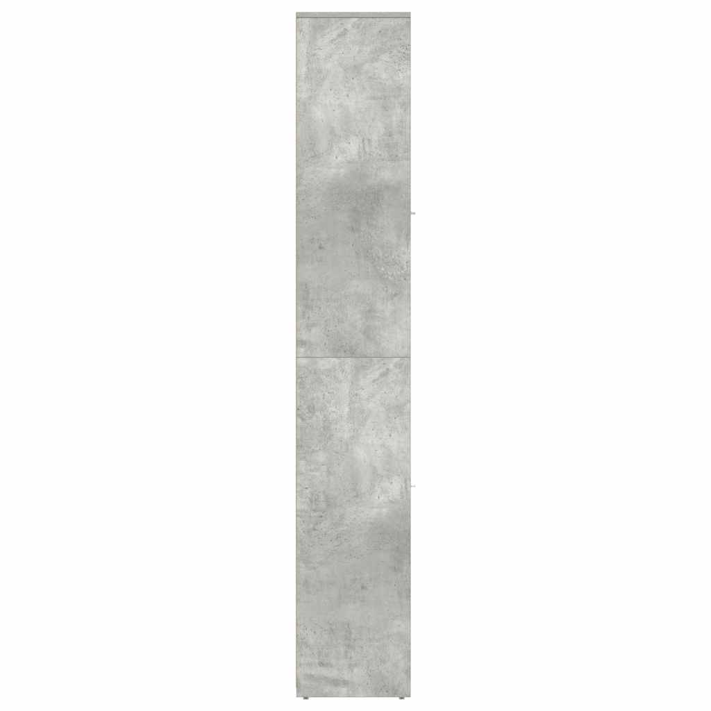 Bathroom Cabinet Concrete Grey 30 X 30 X 183.5 Cm Particleboard