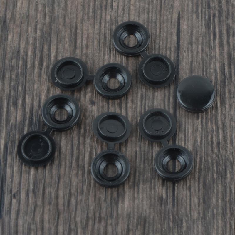 36pcs Foldable Snap Protective Cover Hardware Screw Cover M6 Screw Decorative Covers for Furniture