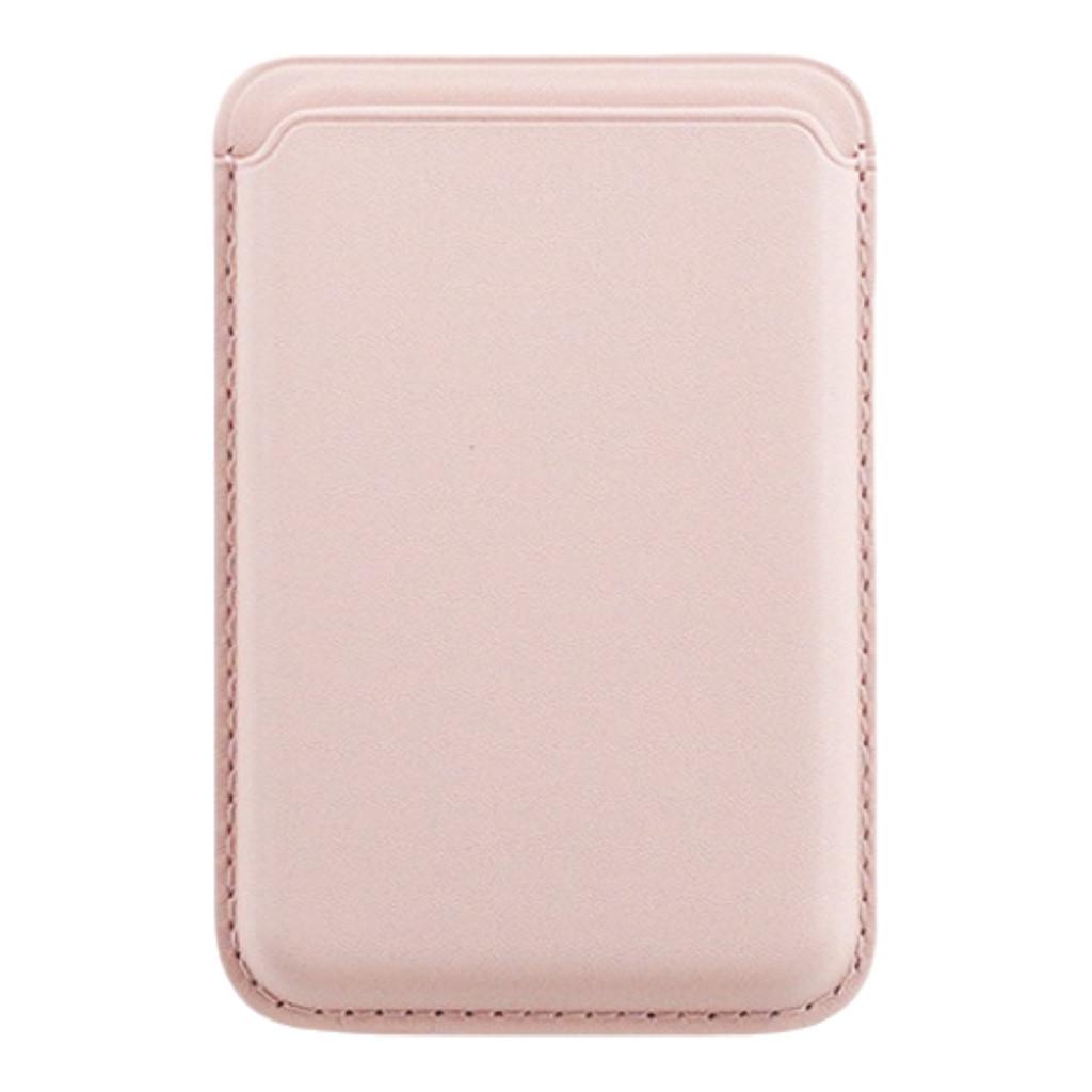 Elegante Tarjetero Antigolpes Magsafe Para 14 13 Y 15 Pro En Rojo Cereza