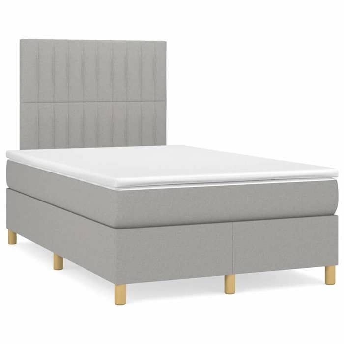 VidaXL Sommier à Lattes de Lit avec Matelas, Lit Rembourré, Lit Double, Lit Adulte de Chambre à Coucher Intérieur, Moderne, 3269944