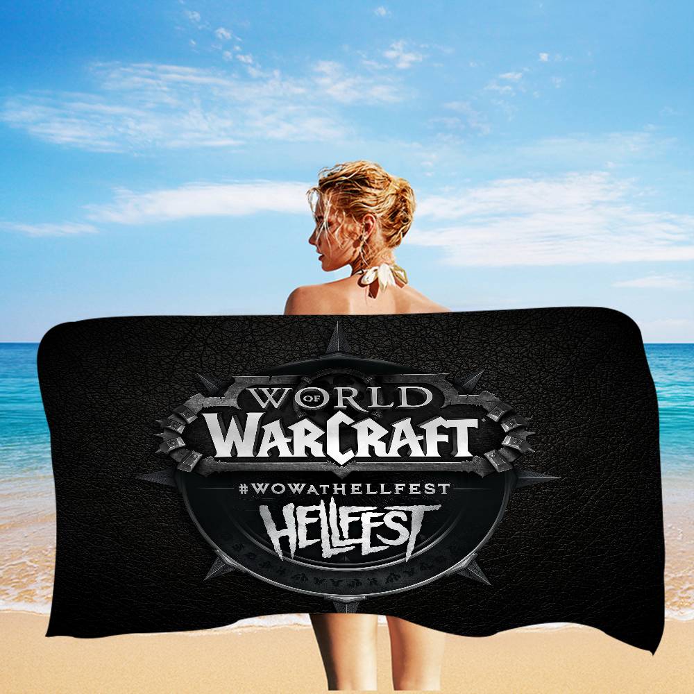 

Famous Music Festival H-Hellfest Microfiber Blanket Quick Drying Beach Towels Oversized Printing Super Absorbent Towel Blanket W40*H60(CM)