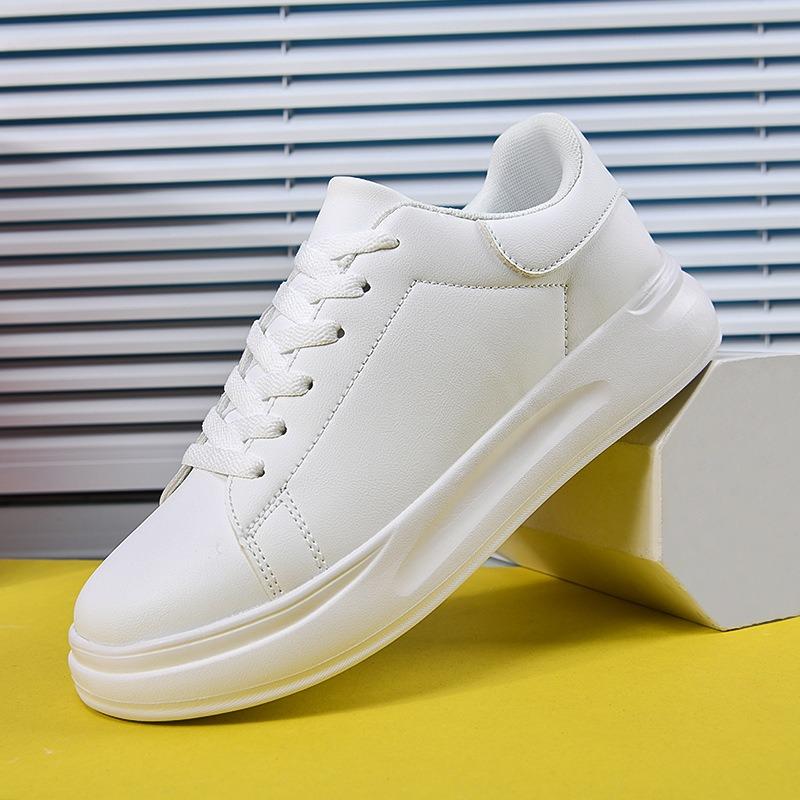 Little white shoes, the same for men and women, spring autumn leather waterproof casual sports shoes, youth casual board shoes