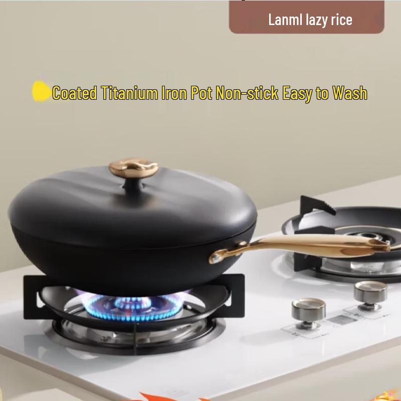 Titanium-Infused Iron Frying Pan