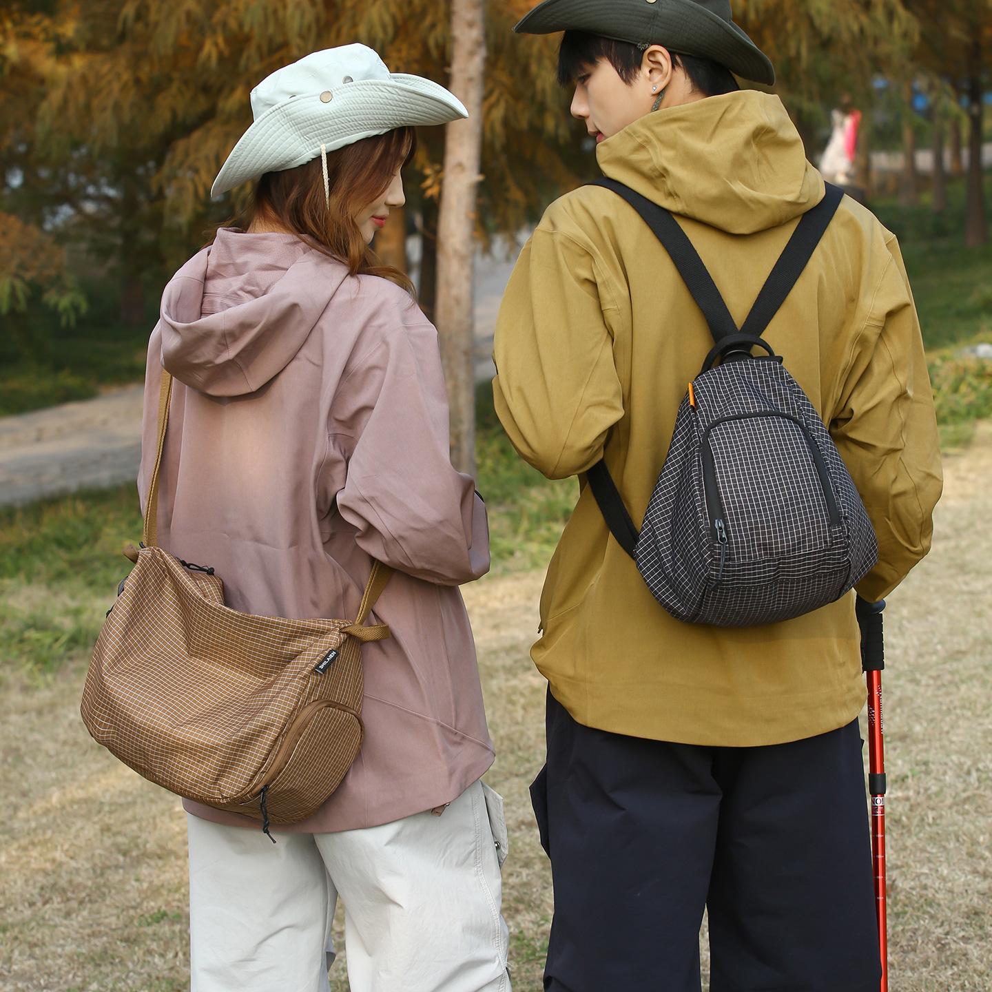 The Bags Family Women's Green High Horsepower Messenger Bag, Tooling Wind Cycling, Mailman Bag, Commuting And Leisure, Multi-Purpose Backpack, Mobile Phone Bag.