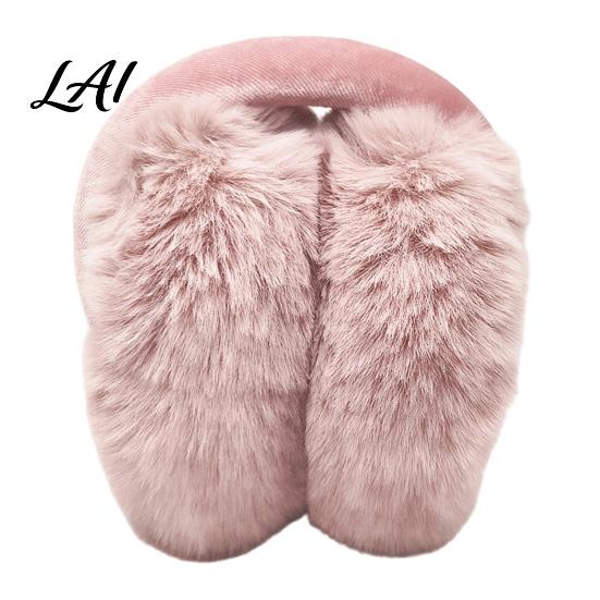 Cozy Winter Gear for Ears Women's Ear Muffs Soft Faux Rabbit Fur Warmers Adjustable Fuzzy Muffs Cycling Sports Commuting Plush Fluffy Cold