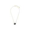 Swarovski Black Swan Large Crystal Rose Gold Plated Imitation Crystal Necklace Women Necklace 5204134