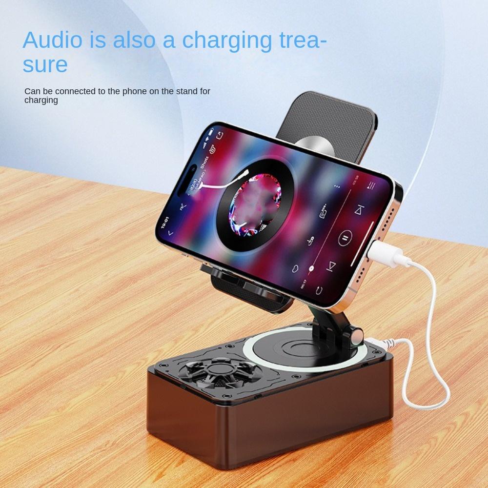 Foldable Phone Stand with Speaker HD Sound Power Banks Bracket Hot Bluetooth Audio Phone Holder
