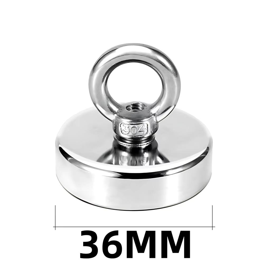 N52 D16-D48 Salvage Magnet Heavy Duty Search Magnets Strong Neodymium Magnet Deep Sea Fishing Magnets Mounting with Ring Eyebolt